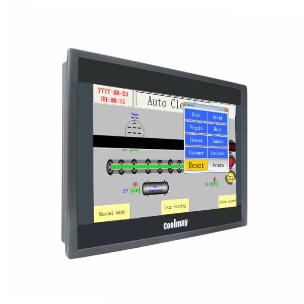 Cheap MView Software HMI Touch Panel 408MHz IP65 Resistive 1024×600 for sale