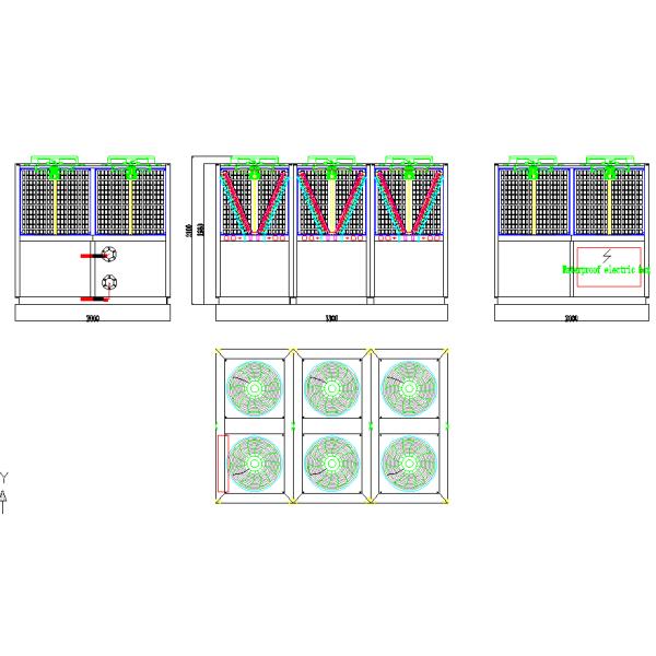 288KW Swimming Pool Air Source Heat Pump High Efficiency Low Noise