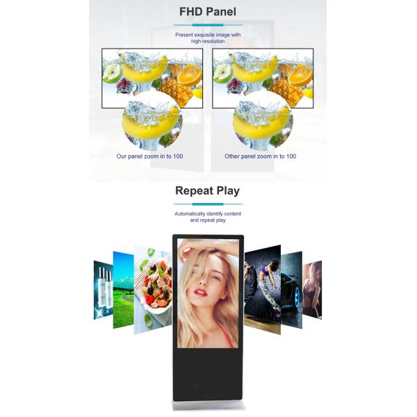 Android 42” Indoor Touch Screen LCD Advertising Player For Shopping Mall