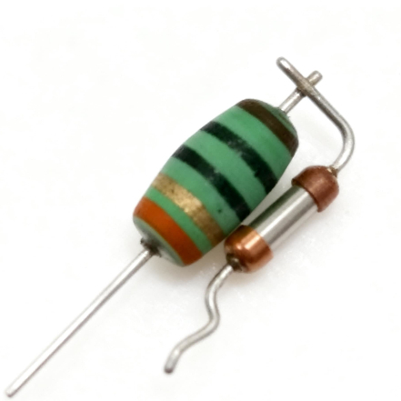 Over Temperature Protection Wire Wound Type Resistor Flameproof Resin Paint