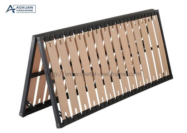 Cheap Modern Foldable Platform Bed Frame , Double Bed Frame With Slatted Bed Base for sale