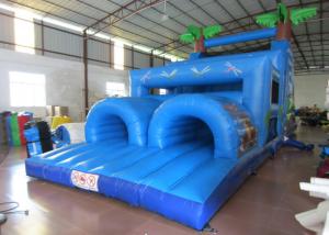 Best Inflatable Outdoor Obstacle Course Bounce House , Blow Up Obstacle Course 12 X 4 X 5m wholesale