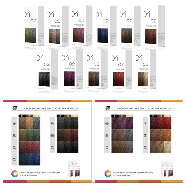 Purestyle OEM Home Hair Dye Cream Suit Raw Material Ammonia Free with Oxidant Cream Easy Application