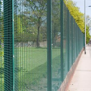 China Carbon Square Post 358 Welded Mesh Security Fencing Anti Climb on sale