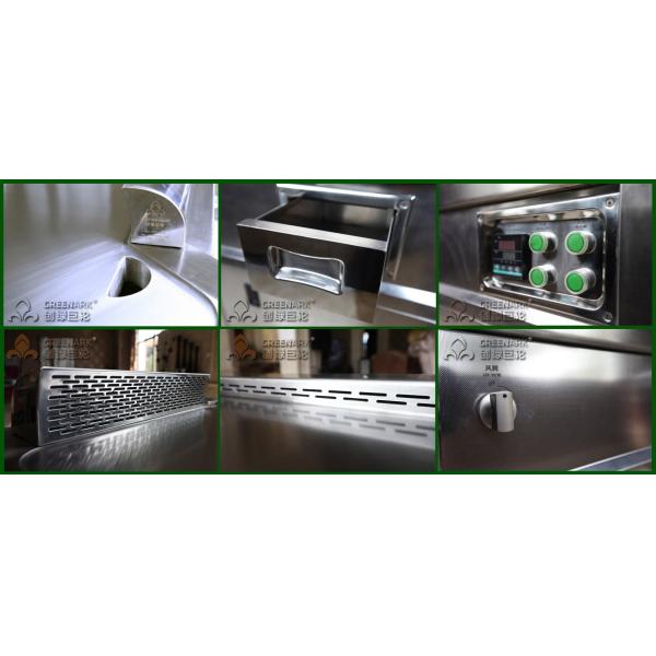 Stainless Steel Commercial Teppanyaki Grill Table Electricial Tube Induction 8KW