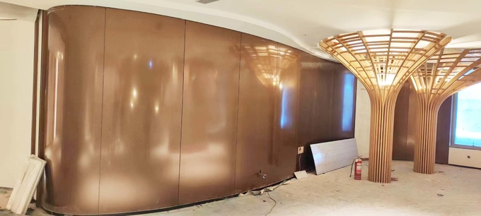 Twill Brushed Zr-Brass Color Stainless Steel Sheet PVD Plating Titanium 1