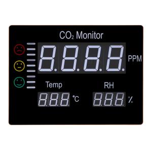 China Digital Wall Mount Indoor Air Quality Temperature Humidity RH 9999 PPM Carbon Dioxide CO2 Monitor Digital Meter Sensor on sale