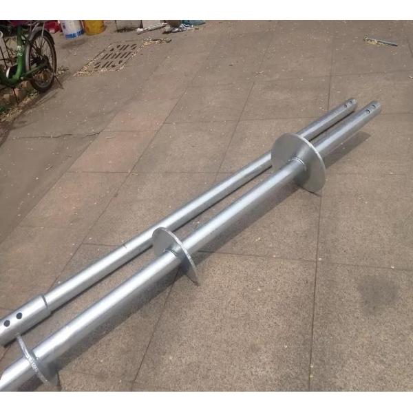 Prefabricated Galvanized Ground Screw Piles For House Ground Foundation