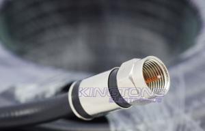 China Digital Camera Transmit RG6 CATV Coaxial Cable in 20M with Compression Connector on sale