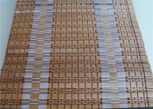 Industrial Bamboo Roller Blinds , Exterior Bamboo Roll Up Shades 0.5-3mm Slat