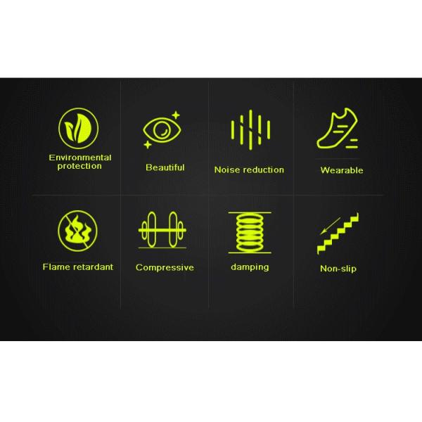 High Density 15/20/25mm Black Rubber Gym Flooring Roll for Project Solution Capability