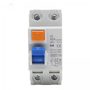 China Earth Leakage Residual Current Circuit Breaker ID 2P 4P 25A 40A 63A RCCB Electronic on sale