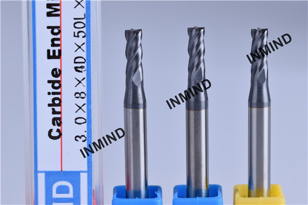 3mm , AlTiN Coating , Square End Mill , 4 Flute , end milll cutter , 50mm Length