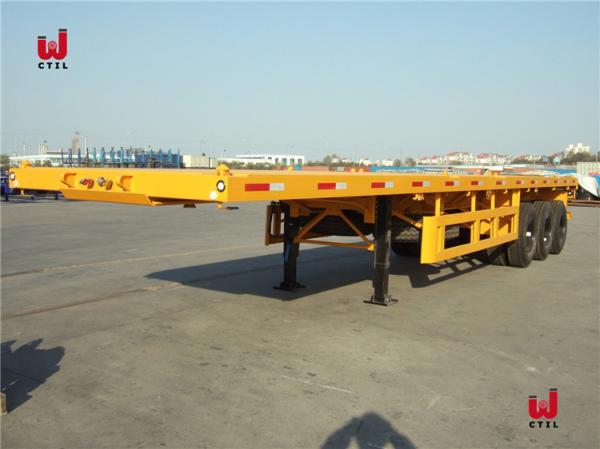 Cheap CCC Axle Truck Semi Trailers 40t Flatbed Tractor Trailer for sale