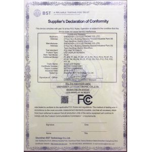 Shenzhen LCS Display Technology Company., Ltd Certifications