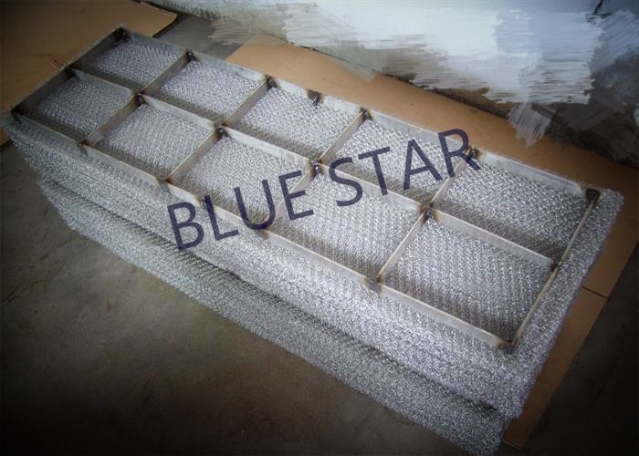 Rectangle Wire Mesh Mist Eliminator Simple Structure High Demisting Efficiency