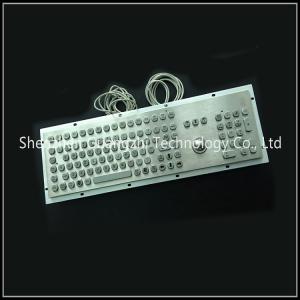 China 106 Keys Type Waterproof Keyboard , Industrial Grade Metal Computer Keyboard on sale