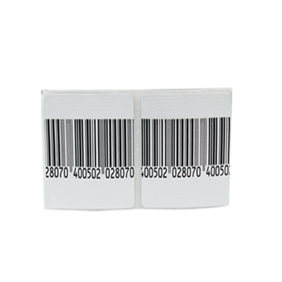 White / Barcode / Black EAS Labels For Clothing Anti Theft Sew In Tag