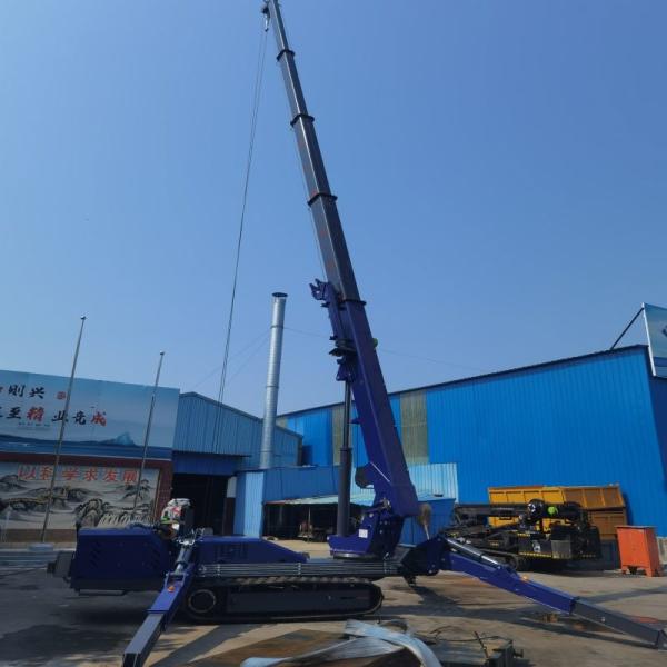 Cheap Rubber Crawler Cantilever Electric Crane Hydraulic Telescopic Outrigger Small Cranes for Narrow Space for sale