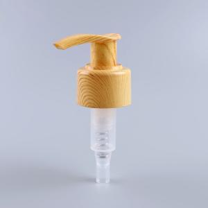 Best 24/410,28/410 hand-press lotion pump sprayer head wooden effect wholesale