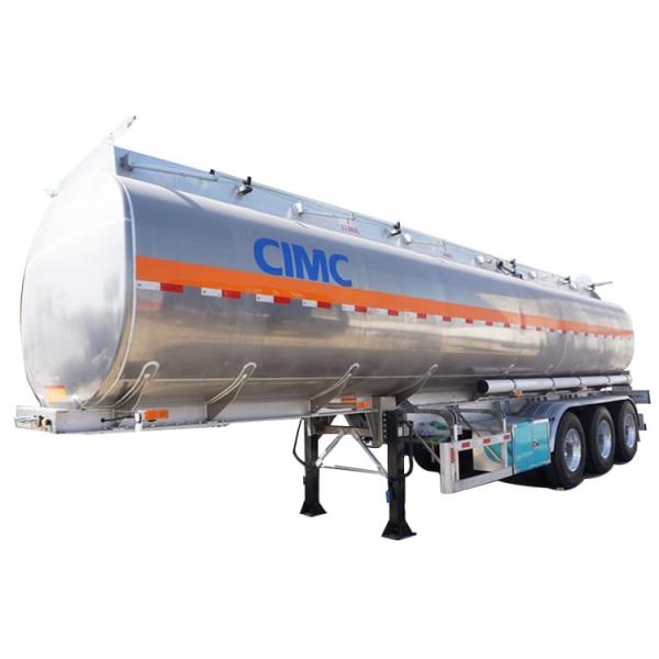 Cheap CIMC Tri Axle 55000 Liters Aluminum Fuel Tanker Trailer for Sale In Ghana for sale