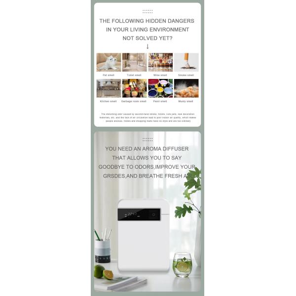 HOMEFISH ABS HVAC Scent Diffuser Nebulising Diffuser OEM ODM