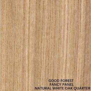Best Fancy Plywood American White Oak Wood Veneer Straight Grain Fancy MDF / Particle Board 2745mm Length For Cabinet wholesale
