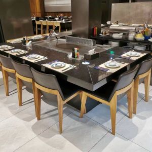 Best Stainless Steel Teppanyaki Grill Table 2400x850x800mm 8kW wholesale