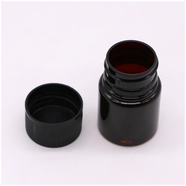 Recyclable BPA free Material 25ml PET Plastic Pill Bottle for Solid Medicine Vial