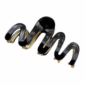 Best Polished Geometric Metal Hair Claw Clips Accessories In Gold/Silver wholesale