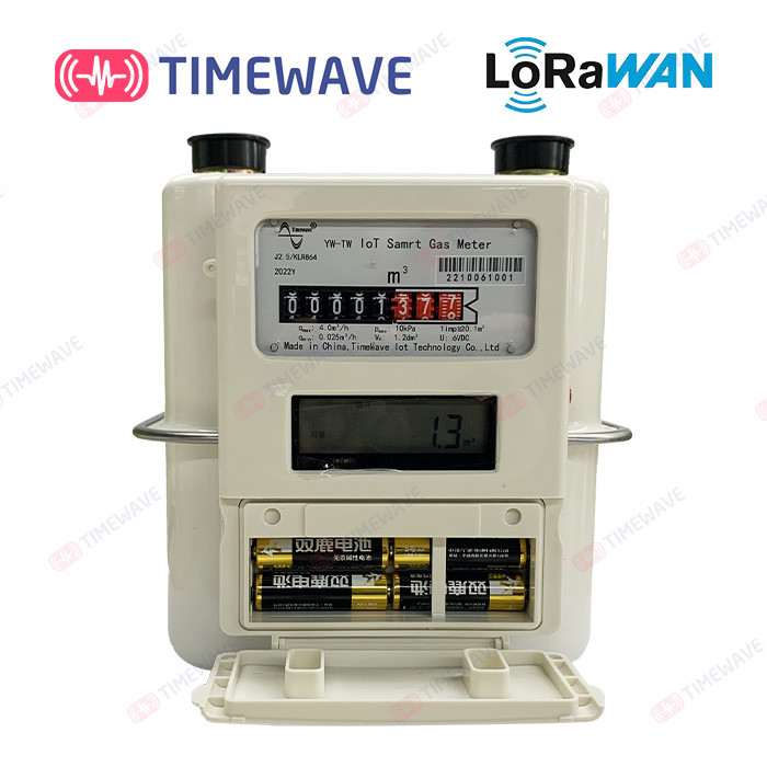 LoRaWAN Smart Gas Meter Secure Gas Consumption Meter Lithium Battery