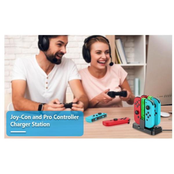 OEM Joy Con Pro Controller Charger Station 500 MAh * 4