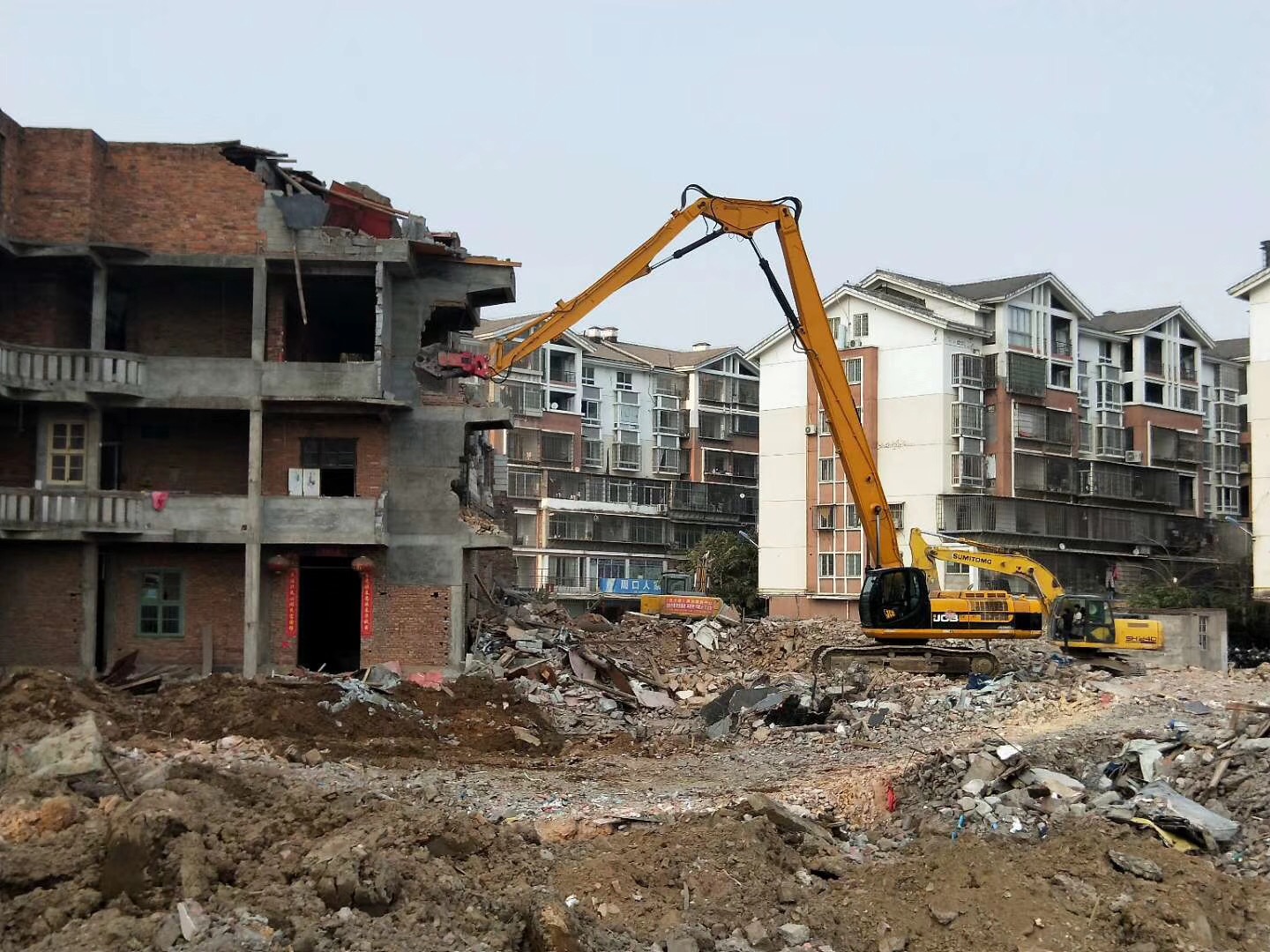 Wear Resistant Demolition Arm , Multi Stage Demolition Attachments For Excavators