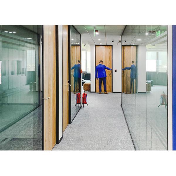 Isolate The Noise Easy Assembled Solid Partition Wall Solid Door With Glass Partition