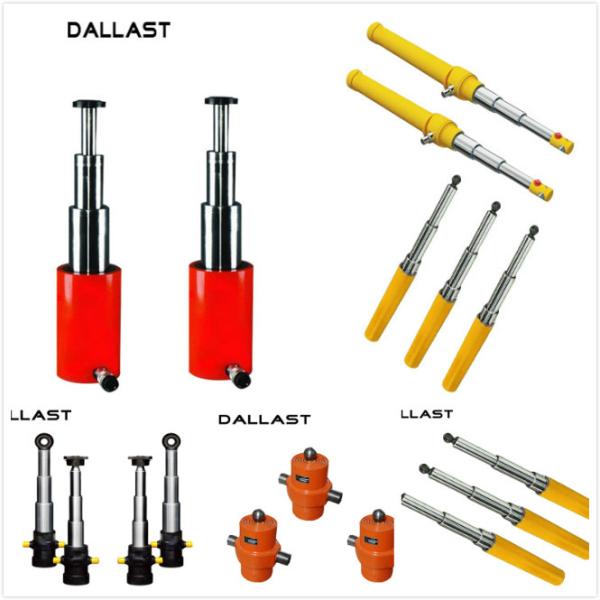 Chromed Single Acting Hydraulic Cylinder With Piston Rod Agricultural Trailer