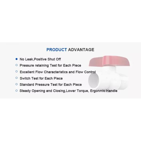 STANDARD Length DIN Standard 1-Inch PVC Compact Ball Valve Moulding Service Free Sample