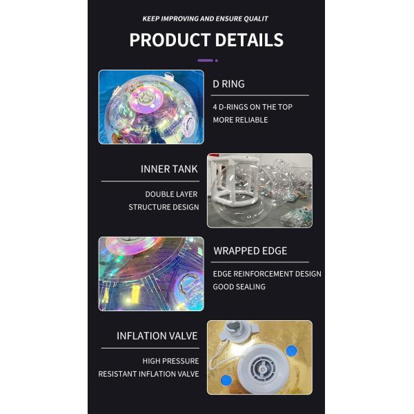 Customized Color And Size PVC Inflatable Mirror Balls For Event Festival Space Decoration