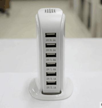 Cheap 4usb 5usb 6usb 5V 6A 8A 10A intelligent smart charger QC2.0 QC3.0 quick charger type c connecter for sale
