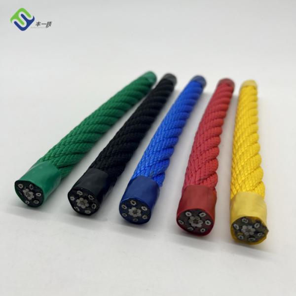 6*8 IWRC Wire Reinforced Rope Polyester Steel Core Combination Playground Cord