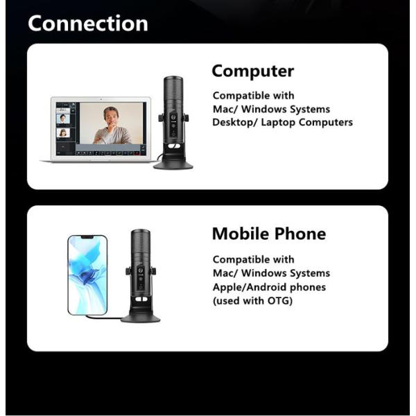 Condenser Microphone For Laptop, Desktop Computer,Mobile Phone With Plug And Play effect 10