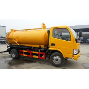 China Sewer suction truck  tanker dongfeng 5000 liters sewage sucking truck for sale on sale