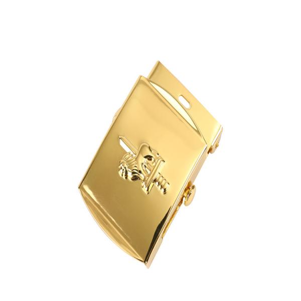 Cheap Hardware Custom Design Retro Brass Metal Belt Buckle 3D Logo Engraved for sale