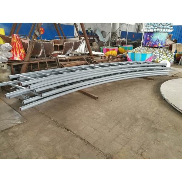 Multi Color UFO Cycle Monorail Ride , Track Car Model Roller Coaster Attractions