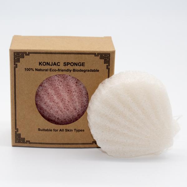 OEM ODM Shell Shaped Skincare Dry Konjac Sponge Compostable