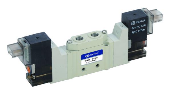 Cheap 5V3220 ~ 5V5220 SMC Type 3 Way Solenoid Valve , Mini Pneumatic Air Valve With Double Coils for sale