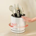 360 Rotating Kitchenware Storage Box Multi-functional Rotating Knife Holder