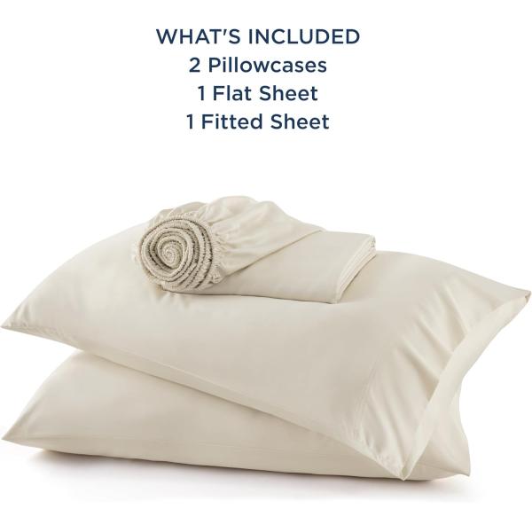 Soft and Breathable King Size Bamboo Bed Sheet Set 4 Piece Set for a Comfortable Sleep