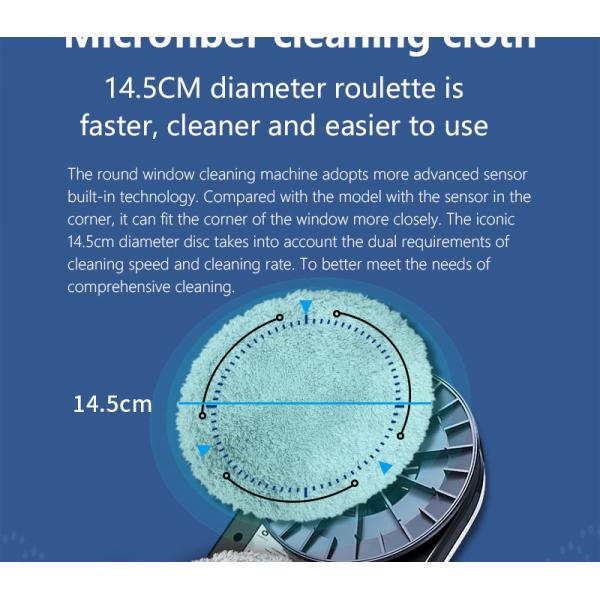 App-Controlled Electric Wet and Dry Window Cleaning Robot with Silk Screen Printing Logo