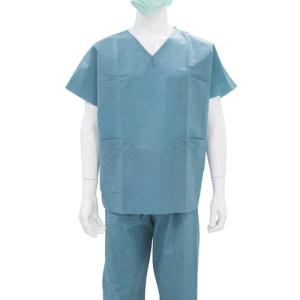 Best Blue Surgical Non Woven PP Disposable Patient Gowns wholesale