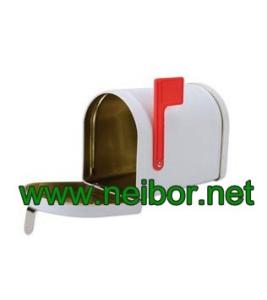 Best tin mailbox with red flag tin post box wholesale